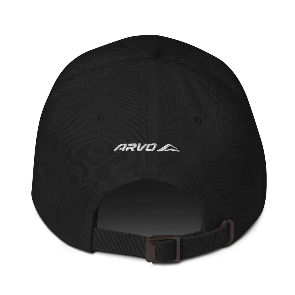 ARVO Classic Dad Hat in Black – back view