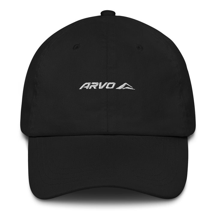 ARVO Classic Dad Hat in Black – front view