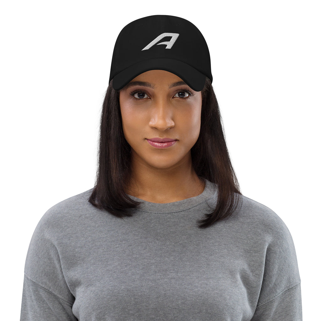 ARVO Classic Dad Hat in Black – front view