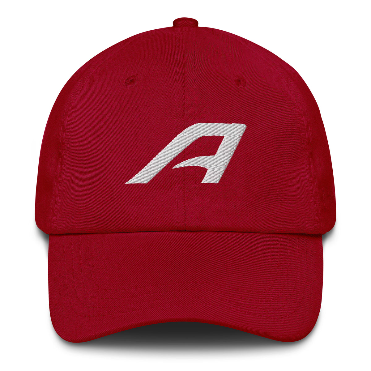 ARVO Classic Dad Hat in Cranberry – front view