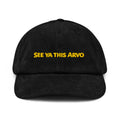 ARVO See Ya This Arvo Corduroy Cap in Black – front view