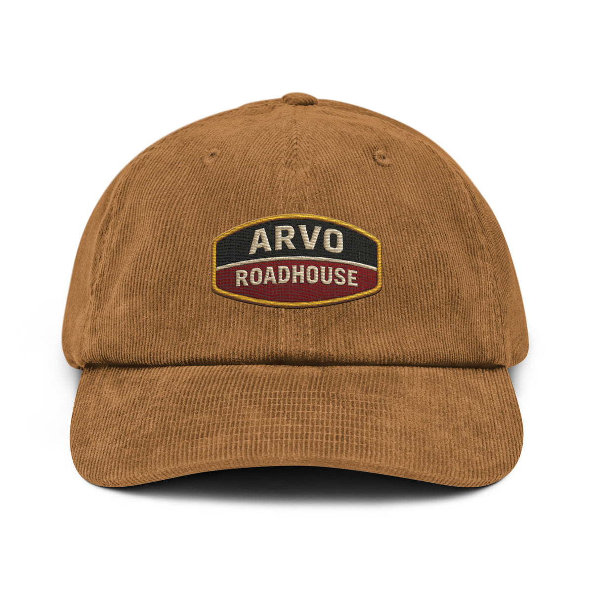 ARVO Roadhouse Corduroy hat in Camel – front view