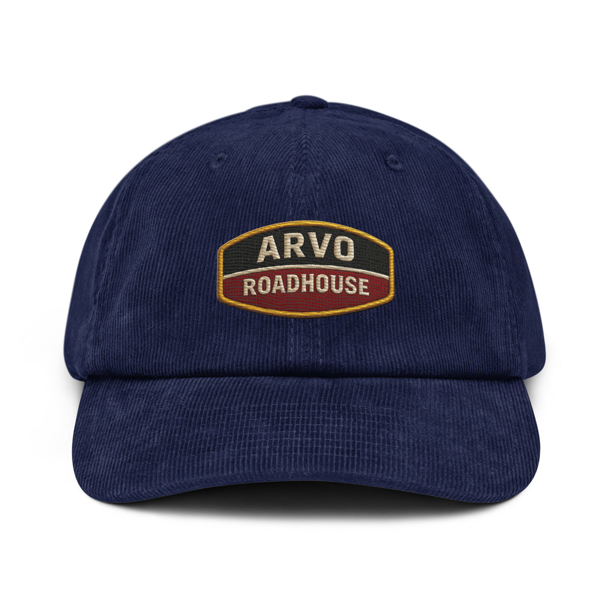 ARVO Roadhouse Corduroy hat in Oxford Navy – front view