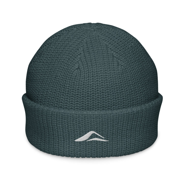 ARVO Fisherman Beanie in Petrol Blue – front view